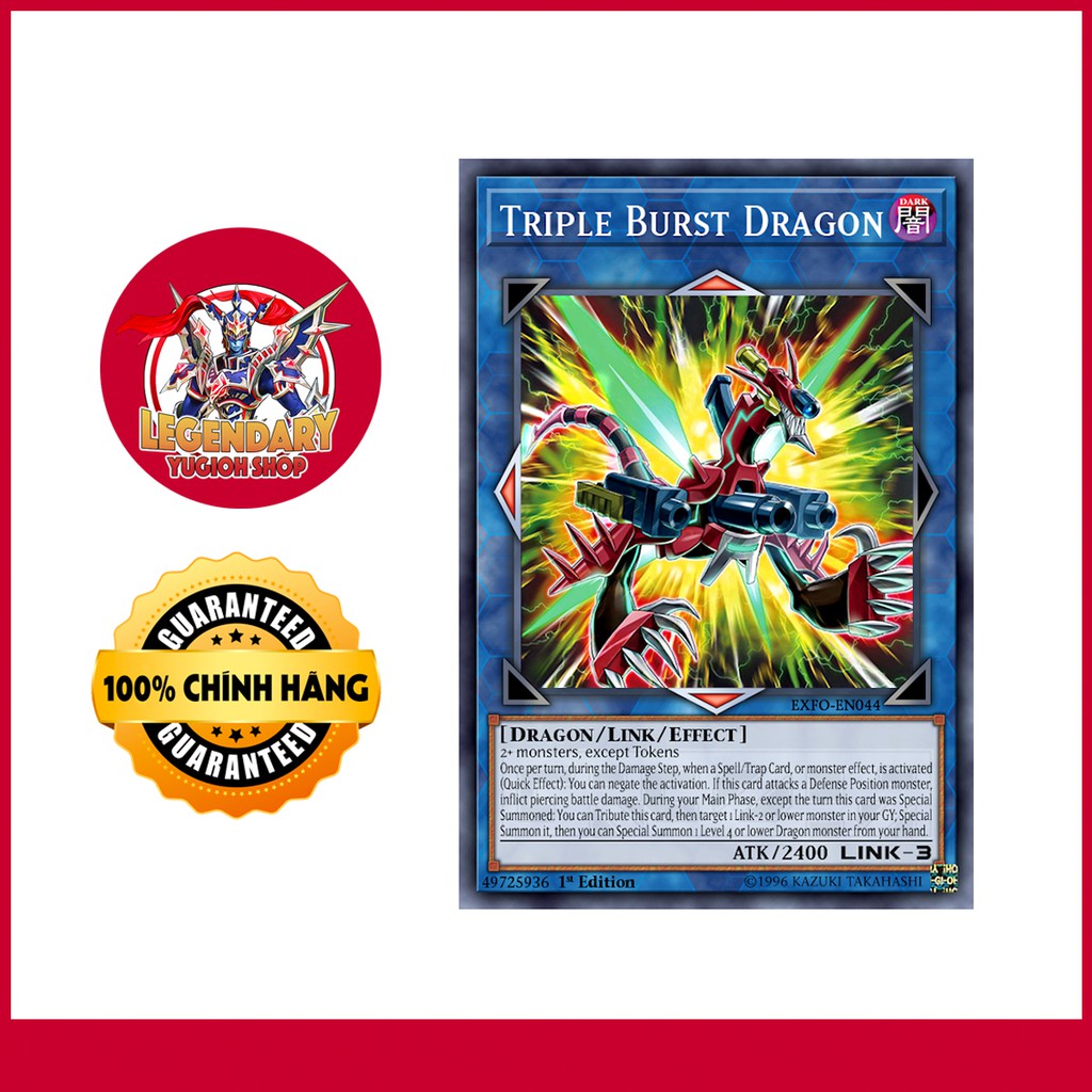 [EN-JP][Thẻ Bài Yugioh Chính Hãng] Triple Burst Dragon