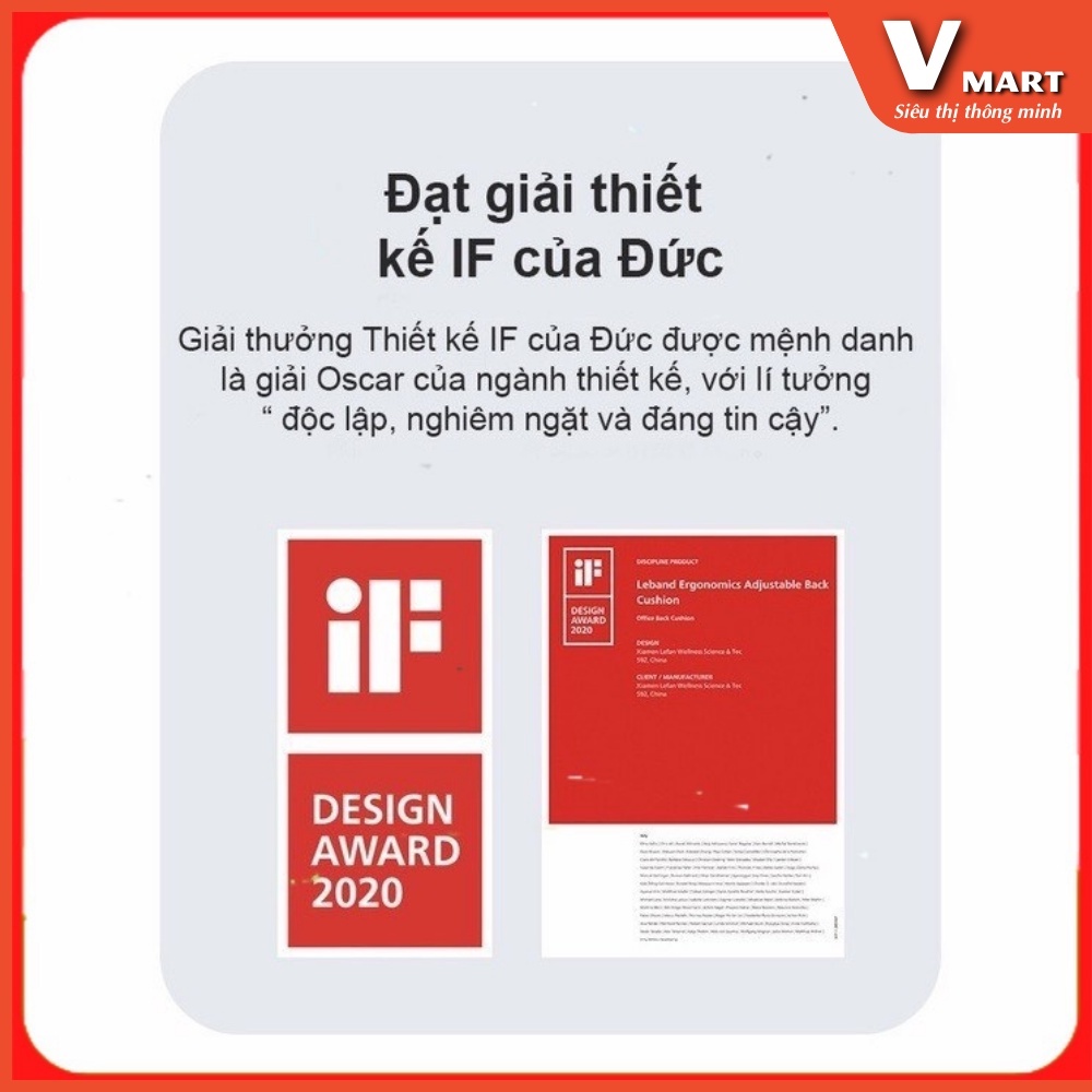 Đệm tựa lưng công thái học GEN 3 có thể điều chỉnh Xiaomi Leband, Đệm Tựa Lưng Eo thỏa mái.