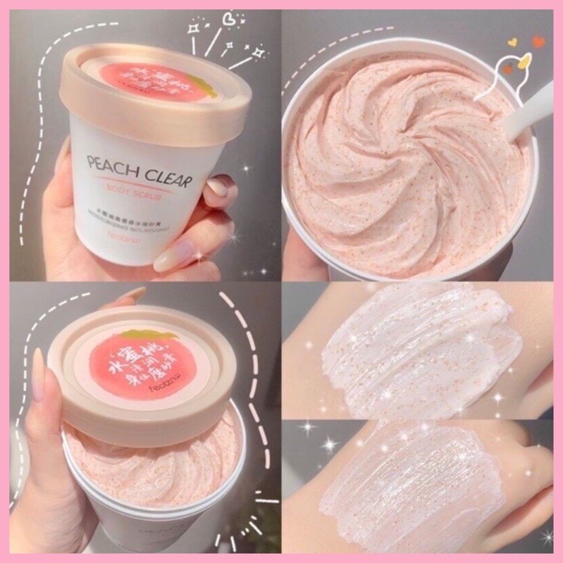Hũ Tẩy Da Chết Body Đào Peach Clear Body Scrub 200Ml