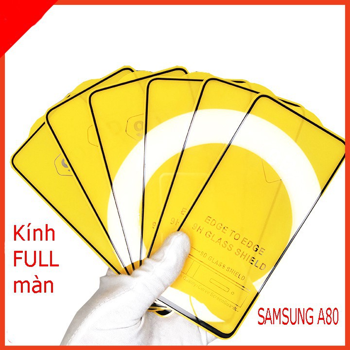 Cường lực SAMSUNG A80 A71 M51 M31 M21 A50 A31 A32 A52 A72 Full Màn Hình [9D]