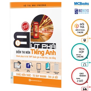 Sách - Combo Bứt phá điểm thi môn tiếng Anh (Chinh phục kì thi THPTQG và Đại học, cao đẳng) Tập 1 + 2 Mcbooks