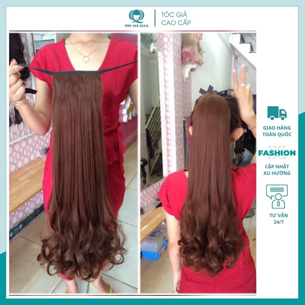 Tóc giả nữ cột FREESHIPGiảm 5k khi nhập [TOCGIA5K]-Tóc giả cột xoăn đuôi 60cm mẫu mới