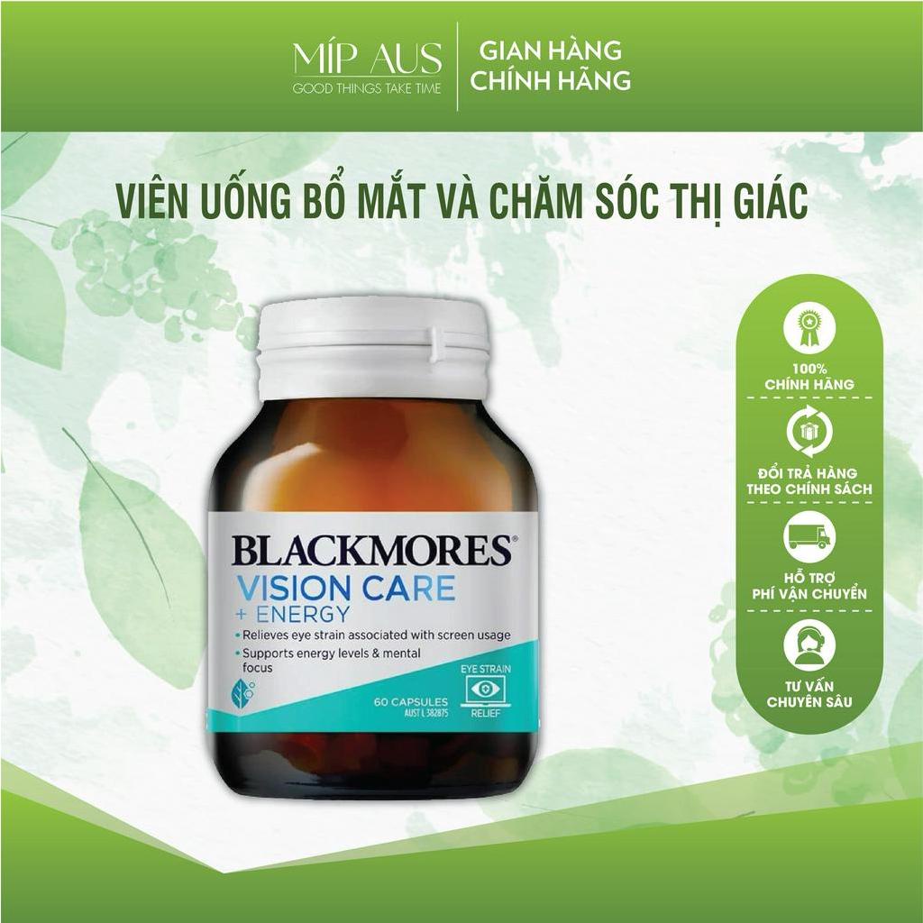 Viên Uống Bổ Mắt Và Chăm Sóc Thị Giác - Blackmores Vision Care + Energy - 30/60 viên
