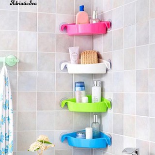 Kệ đựng đồ tiện lợi gắn góc tường nhà tắm thiết kế hình tam giác xinh xắn