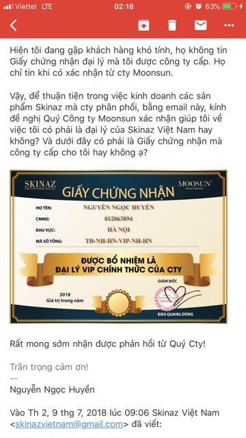 Tinh chất cao cấp phục hồi da nhạy cảm bị hư tổn, mịn da, giảm mụn, kiểm dầu, trắng sáng da AC Sensitive Fluid Skinaz