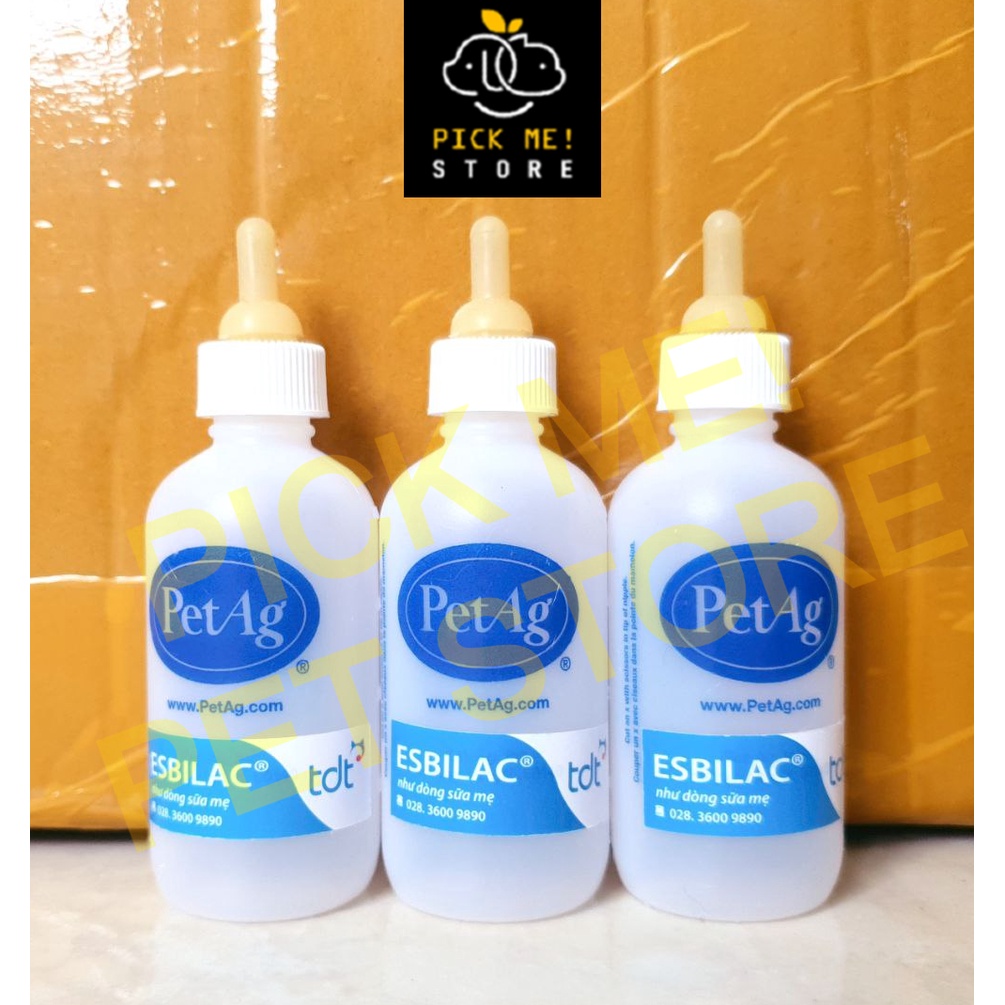 Bình Sữa PetAg Đơn 1 Núm  cho Chó Mèo, Chuột, Chồn, Thỏ, Sóc 60ml