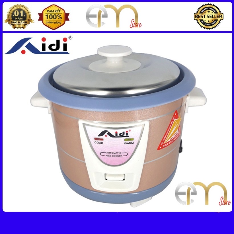 Nồi Cơm Điện Mini 0.6 Lít Aidi MR-SM 07S 1-2 Người Ăn - Chống Dính