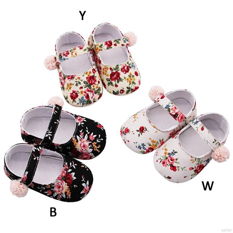 Giày búp bê in hoa đáng yêu cho bé gái