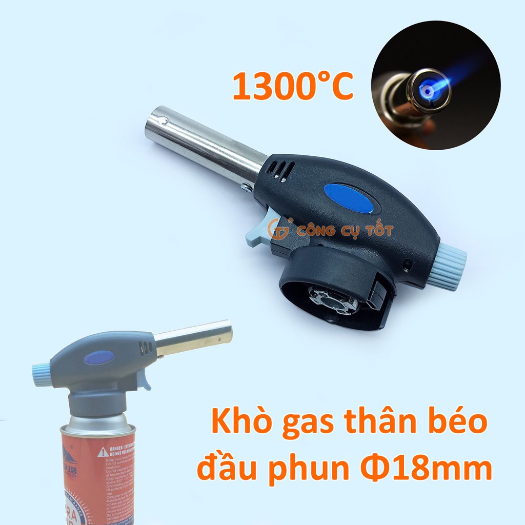 Khò ga thân béo đầu phun Φ19mm có chế độ sấy, nướng