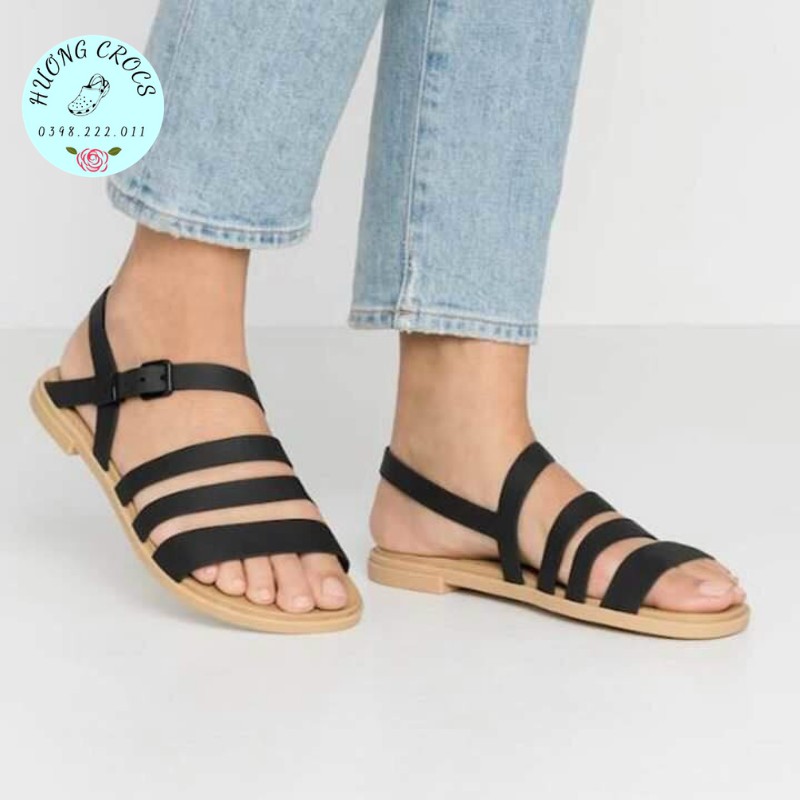 Dép nữ quai hậu, sandal nữ croc.s nhựa mềm cao cấp êm chân, chống trơn trượt, đi làm, đi chơi cho chị em
