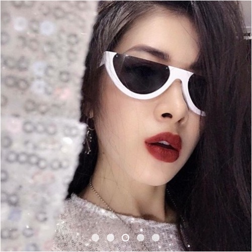Kính râm thời trang nam nữ nửa gọng form nhỏ hottrend