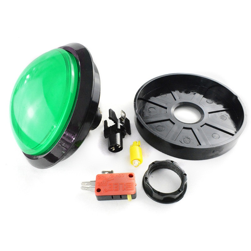 Nút Nhấn Vòm Lớn 100mm Có Đèn LED Cho Máy Chơi Game Arcade