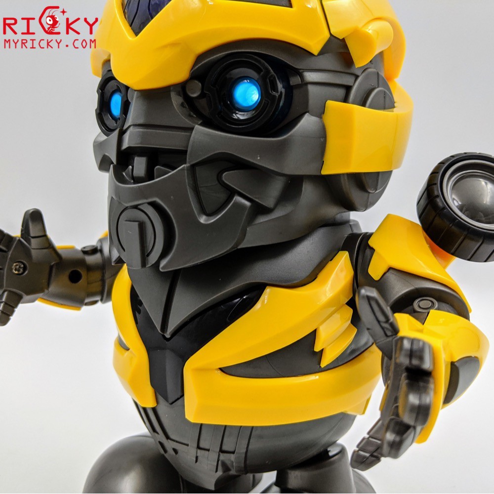 Đồ chơi ⚡️𝗙𝗥𝗘𝗘𝗦𝗛𝗜𝗣⚡️ Robot Bumble Bee người sắt nhảy múa vui nhộn có nhạc và đèn cho bé