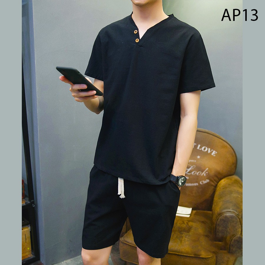 Bộ ngắn tay đũi nam trẻ trung - AP13A | BigBuy360 - bigbuy360.vn