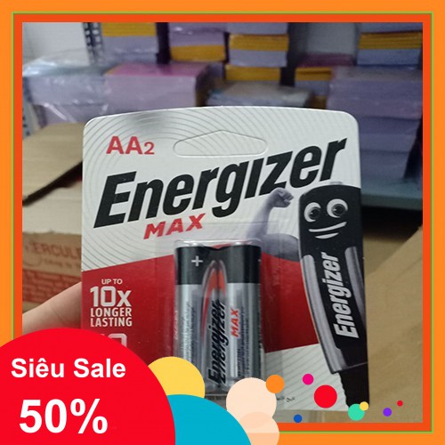 [Bán Sỉ]-Vỉ (2 Viên) Pin Tiểu 2A/3A Energizer-Pin AA/AAA Thanh Tú[Giá Tốt Nhất]