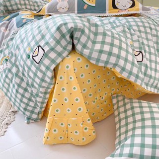 Set 5 món chăn ga gối Cotton Poly Hàn quốc