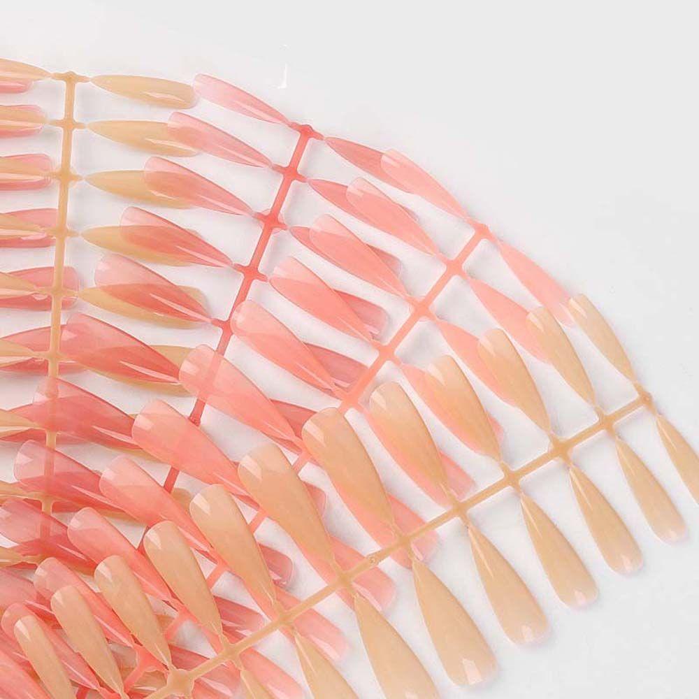 Bộ Móng Tay Giả Màu Sắc Nude Có Thể Tháo Rời Tiện Dụng Cho Nữ