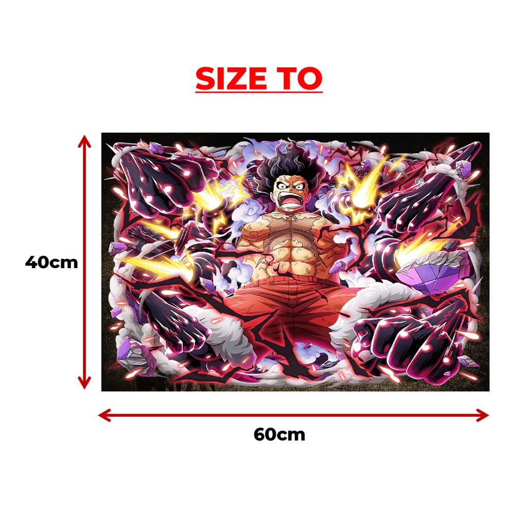 Poster trang trí luffy mũ rơm , E07