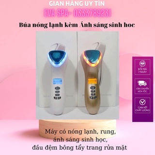 Búa Điện Di Nóng Lạnh, Máy Massage Cầm Tay Kết Hợp Ánh Sáng Sinh Học, Tẩy trang, Rửa mặt Tiện Lợi, Nhỏ Gọn - B6