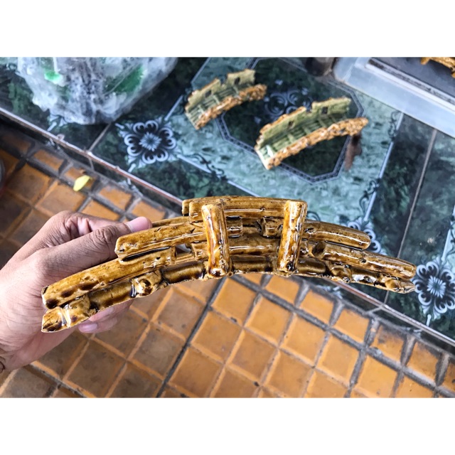 CẦU TRANG TRÍ HỒ CÁ NON BỘ DÀI 23CM