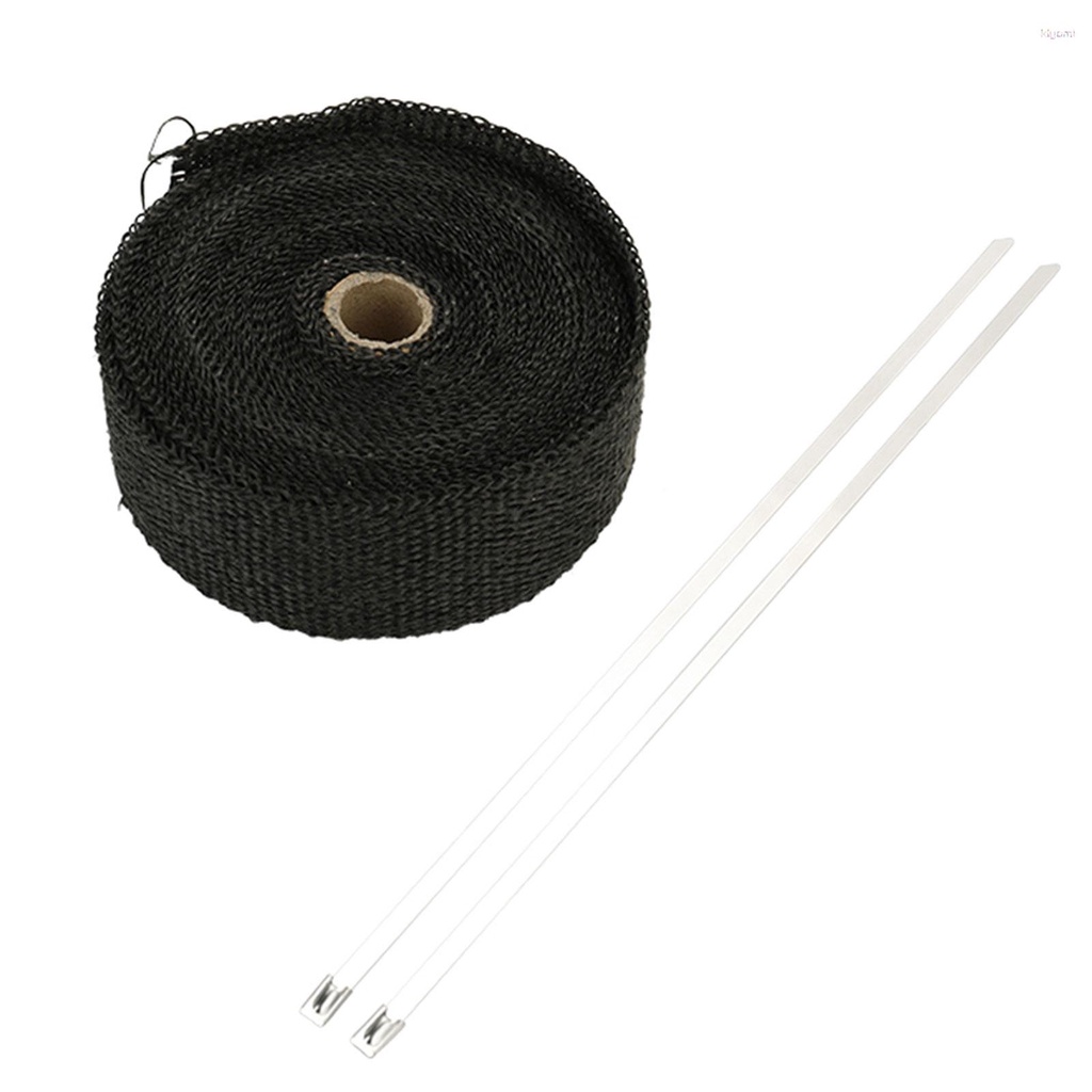 Cuộn Dây Quấn Ống Pô Xe Hơi / Xe Máy Bằng Sợi Thủy Tinh Cách Nhiệt 0.5 / 1 / 3 / 5m