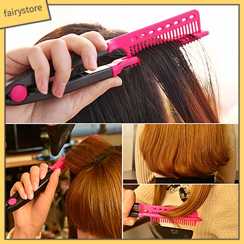 Lược chải thẳng tóc chữ V tiện dụng