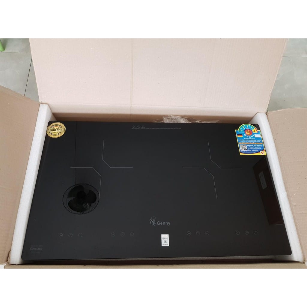 Bếp điện từ đôi Genny GN 555T FREESHIP Bếp từ Inverter - Tiết kiệm điện - Bảo hành chính hãng 2 năm, bếp từ giá rẻ