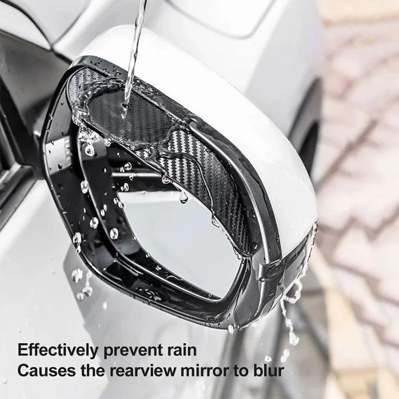 Tấm Chắn Mưa Bằng Sợi carbon Dày Dặn Cho Gương Chiếu Hậu Xe Hơi