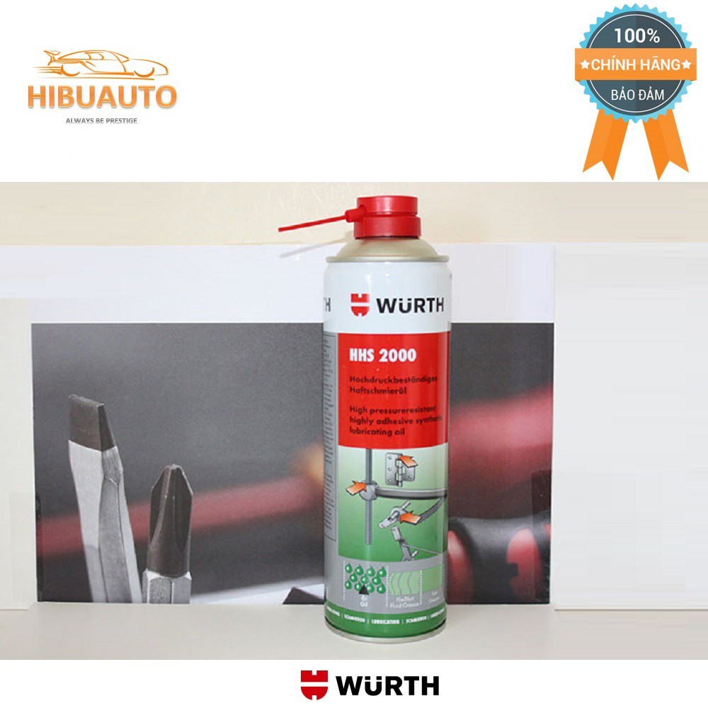 Mỡ Bò Nước Bôi Trơn Chịu Nhiệt - Wurth HHS 2000 500ml W0893106 | HIBUAUTO