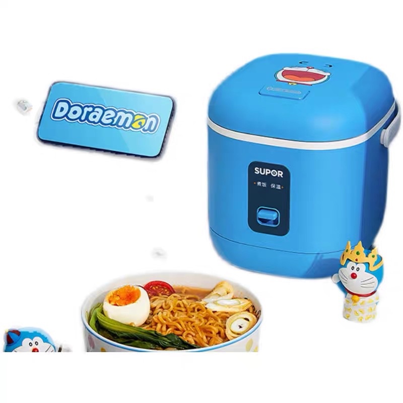 Supor / Nồi cơm điện mini mèo Doraemon 1.2 Lít chính hãng