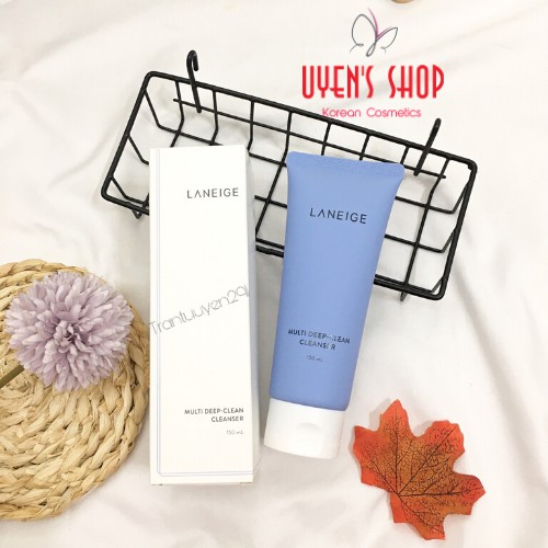 Sữa rửa mặt sạch da Laneige Multi Deep Clean Cleanser 150ml