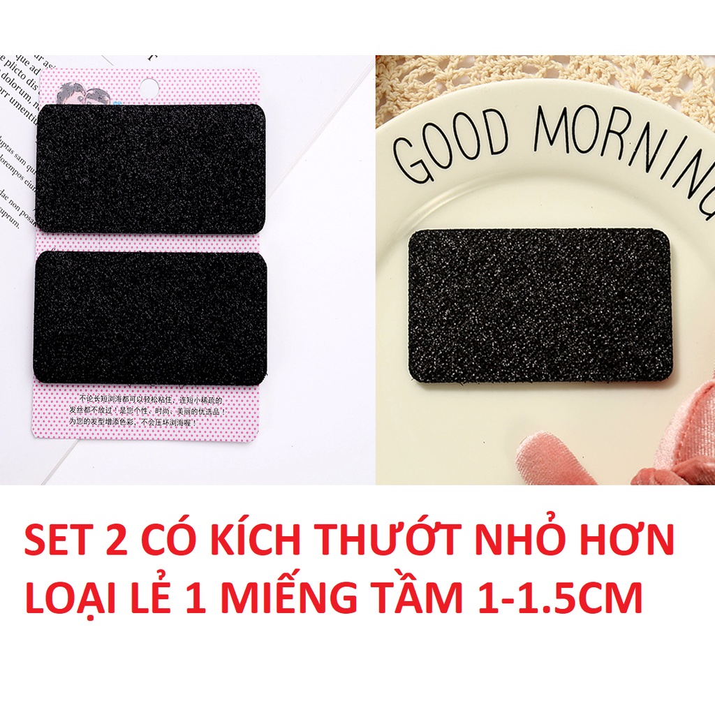 Miếng dán tóc đen kim tuyến giá rẻ