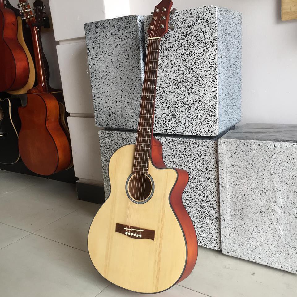 Đàn guitar acoustic  SV-A1 chuyên tập chơi - Đàn cao 105cm có ty chống cong - Tặng phụ kiện và bảo hành chu đáo tại shop