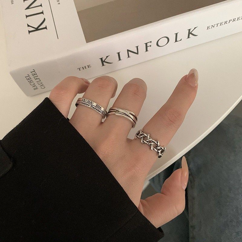 Nhẫn Đeo Tay Thời Trang Hip Hop Sành Điệu Cho Nữ