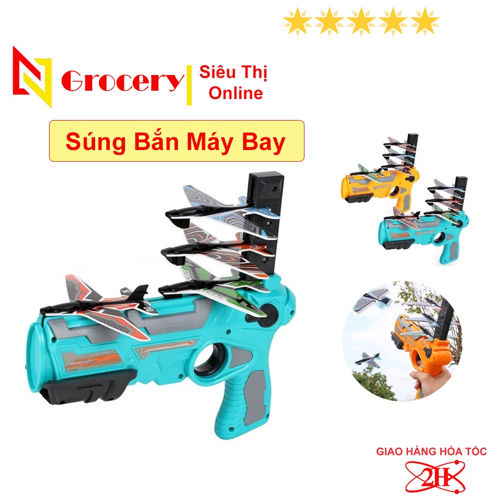 Đồ Chơi Súng Bắn Máy Bay Dành Cho Trẻ Em ✈ Đồ Chơi Mô Hình Cho Trẻ Em , Chất Liệu An Toàn