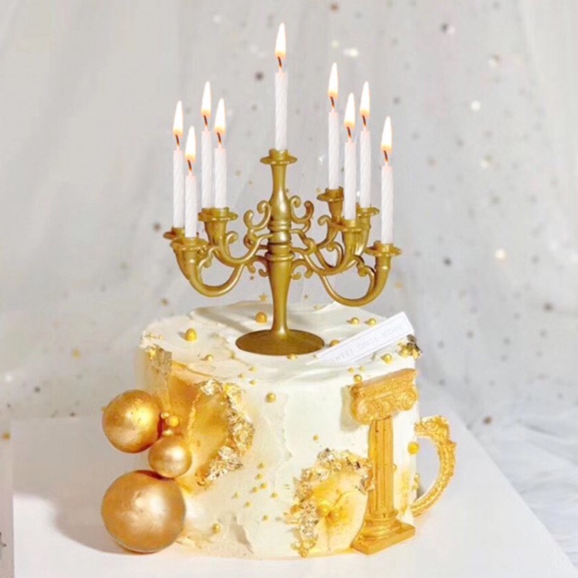 Đế cắm nến trang trí bánh kem sinh nhật độc đáo