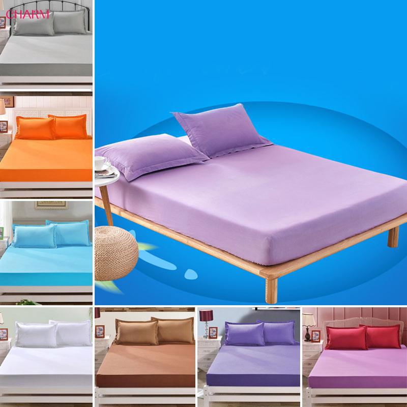 Bọc nệm ngủ đơn giản màu trơn