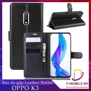 Bao da Realme X/ Oppo K3 cao cấp có nắp gập và chống xem video tiện lợi