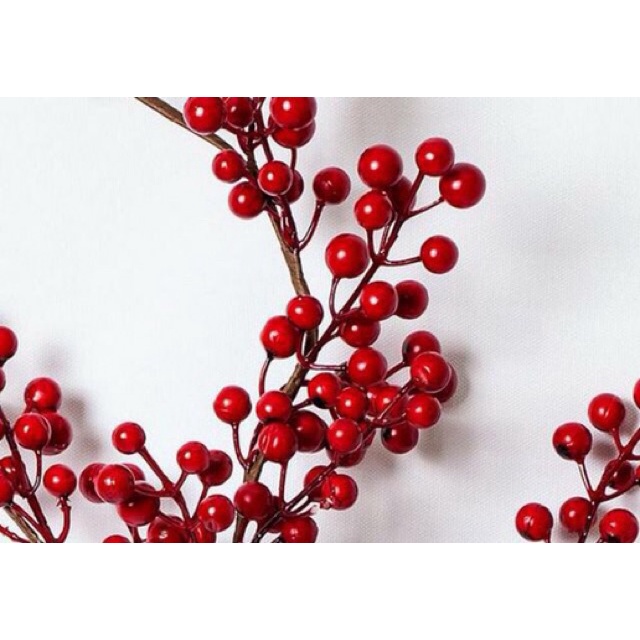 CHERRY XỐP 1 CÀNH 7 QUẢ PHỤ KIỆN TRANG TRÍ OẢN, ĐỒ TRANG TRÍ TẾT, ĐÀO ĐÔNG