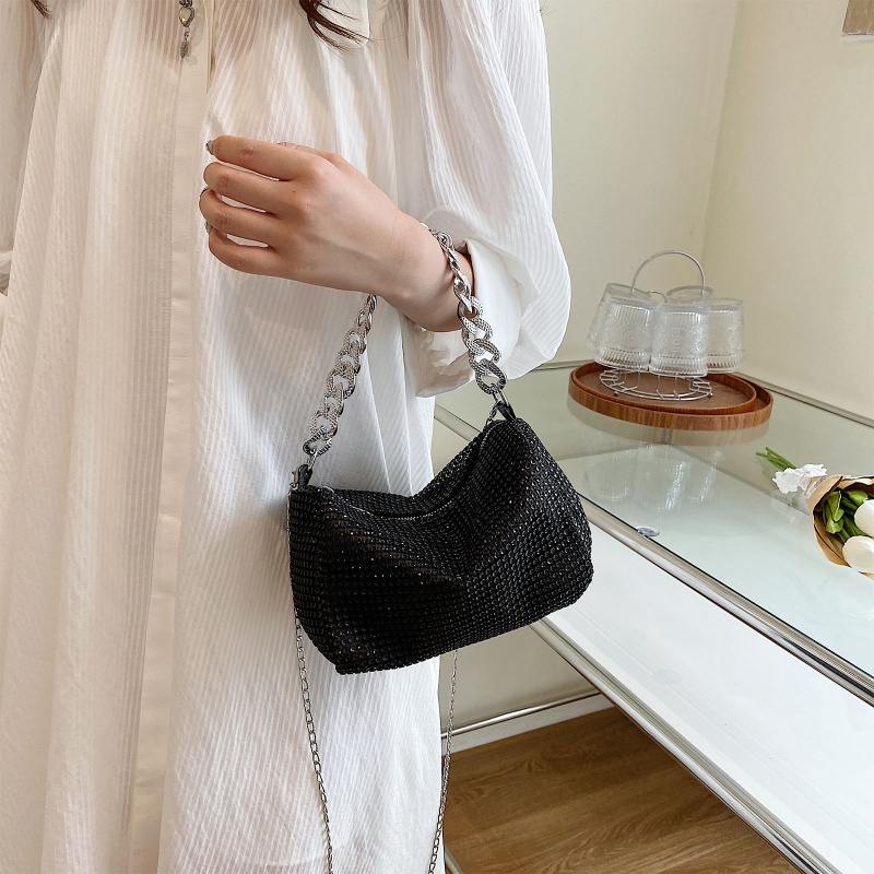 Túi Đeo Chéo Đính Đá Lấp Lánh Thời Trang Dự Tiệc Cho Nữ