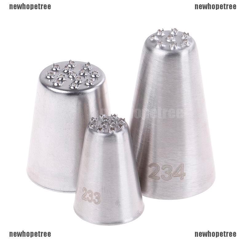 Bộ 1/3 đầu bắt bông kem trang trí chất liệu thép không gỉ