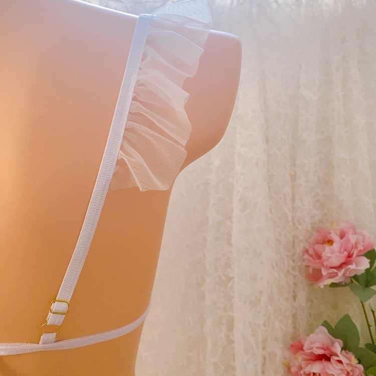 BK063 - Set áo kèm chíp sexy - Bộ đồ lót lọt khe bikini hai mảnh vải ren mềm - KELLYWANG