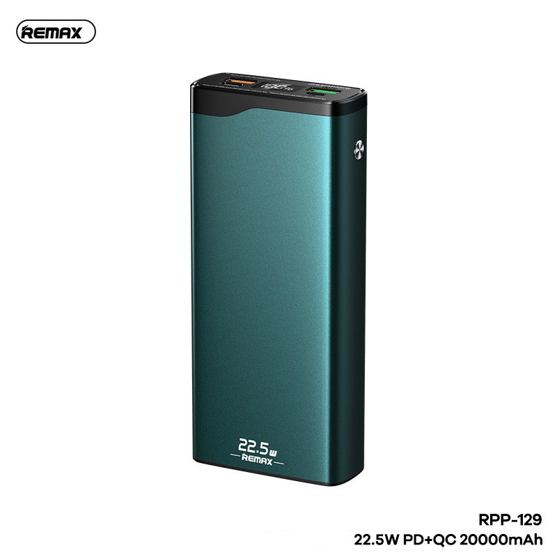 Pin Sạc Dự Phòng Mini Remax RPP-129 20000Mah (Sạc Nhanh QC3.0 18W, 22.5W, PD 18W) - BH 1 Năm - Hưng Long PC