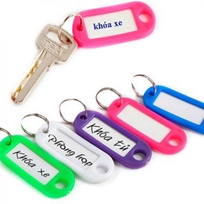 Thẻ chìa khóa name tag, thẻ tên name tag ghi thông tin magic,  Móc chìa khóa , Thẻ ghi nhớ gắn móc chìa khóa