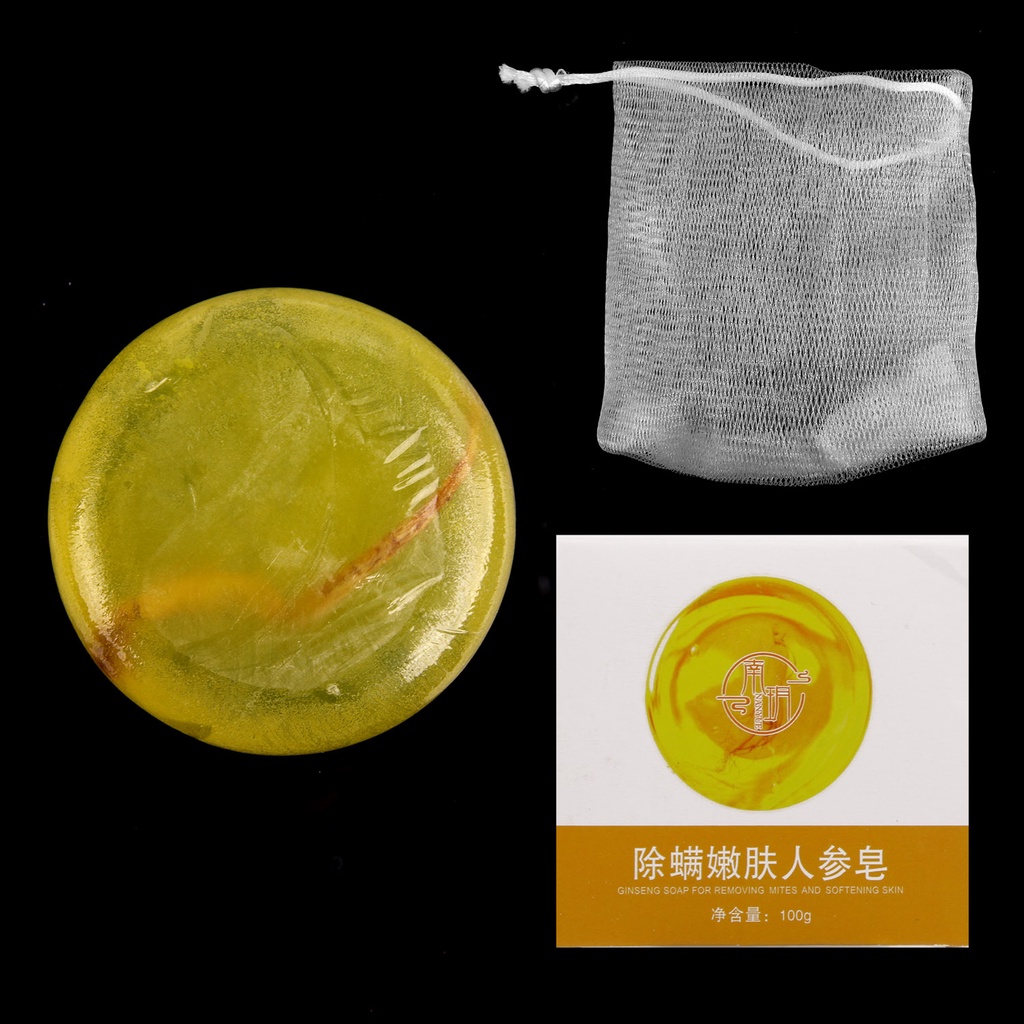 Xà Phòng Tinh Chất Nhân Sâm Thủ Công Dưỡng Ẩm Làm Sạch Sâu Hỗ trợ giảm mụn Trứng Cá Và Làm Trắng Da