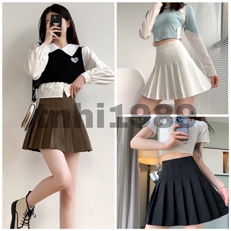 chân váy tennis xếp ly