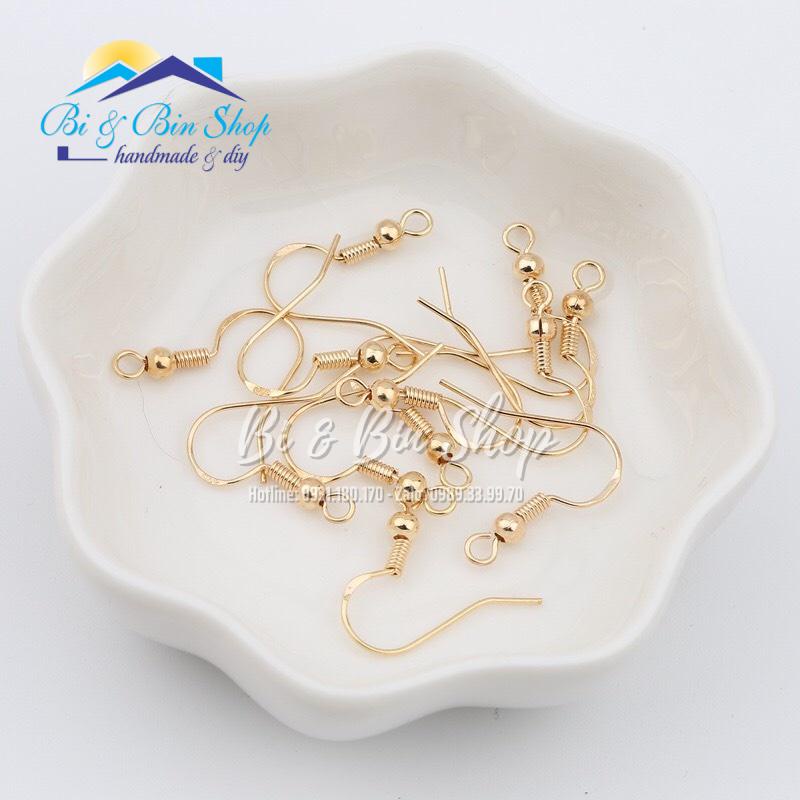 Sỉ Túi 200 Cái Móc Câu Hoa Tai Xi Mạ Bạc Loại Tốt Bền Màu Làm Khuyên Tai, Trang Sức Thủ Công