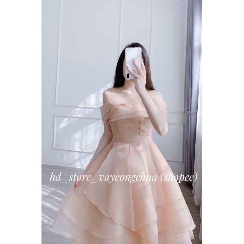 [ẢNH THẬT] V218 VÁY ĐẦM TRẮNG XOÈ DỰ TIỆC, DẠ HỘI KỶ YẾU PROM, VÁY TẦNG CÔNG CHÚA TIỂU THƯ, ĐẦM THIẾT KẾ DỰ TIỆC CƯỚI | BigBuy360 - bigbuy360.vn