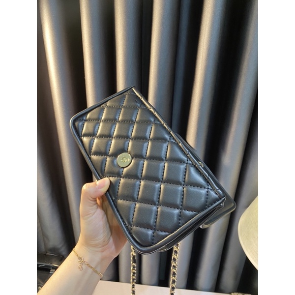 Túi Trám size 22cm dây xích trang trí cực xinh KO HỘP