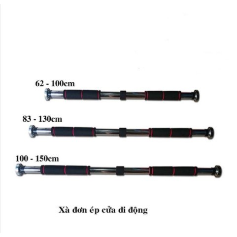 Xà đơn, thành xa gắn tường không cần vít, nhiều kích cỡ từ 60-150cm tập gym tăng cơ bắp tại nhà